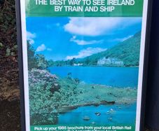 Original Framed 1985 Intercity Rail Poster