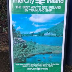 Original Framed 1985 Intercity Rail Poster