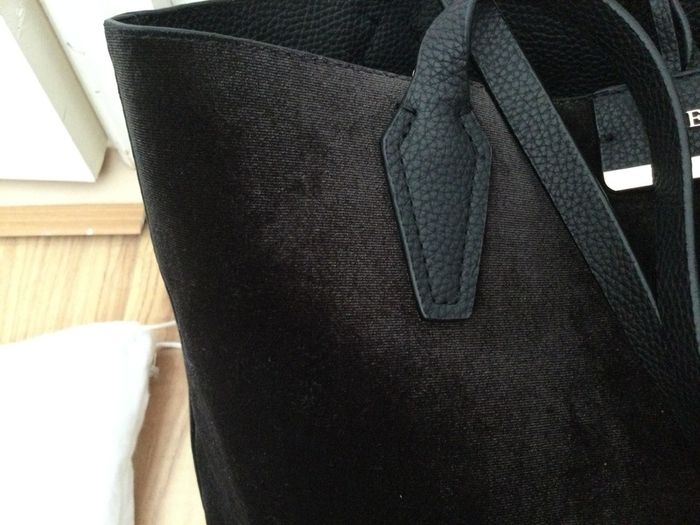 GUESS Bobbi reversible black velvet tote