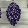 Silver Harry Ivens Exquisite Amethyst & Zircon Drop Earrings Image 9