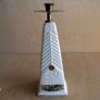 Cre Irish Porcelain & Brass Candle Holder 30cm Image 3