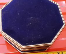 velvet octagonal music box