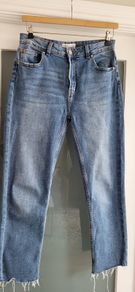 PRIMARK high rise frayed hem jeans Sz 12