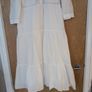 Zara White Dress. S. M- 12.  New- No Tag. Image 2