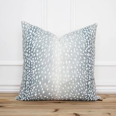 Turquoise fawn print cushion pillow cover