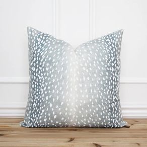 Turquoise fawn print cushion pillow cover