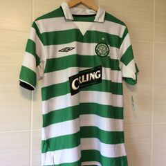 Celtic Jersey. Hand Autographed By Celtic Icon Chris Sutton. Home Jersey. Official Umbro Mens Home Jersey From Season 2004/2005.