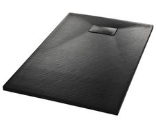 Shower Base Tray SMC Black 100x80 cm