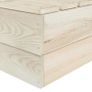 Garden 2-Seater Pallet Sofa Impregnated Spruce Wood Image 3