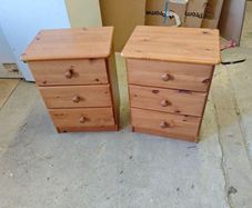 pair of bedside lockers