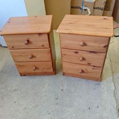 pair of bedside lockers