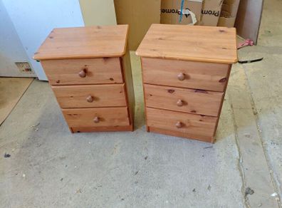 pair of bedside lockers