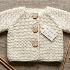 2x NEWBORN Baby Cardigan Knitting Patterns (0-3 Months) - Quick, Easy, Stash-Buster!