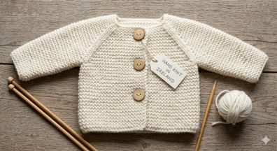 2x NEWBORN Baby Cardigan Knitting Patterns (0-3 Months) - Quick, Easy, Stash-Buster!