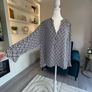 Ladies Black & Ivory Long Sleeved Blouse from Dunnes Stores. Size UK 24-26 / EU 52-54 Image 7