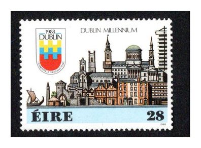 1988 Ireland Dublin Millennium Commemorative Stamp Mint Never Hinged (MNH)