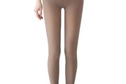 Brand New Fleece Lined Tights for Women Brown Fake Translucent