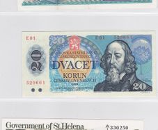 Lot of 22 notes of different countries - Listed