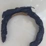 Vintage 1950's Marshall Field & Company black bow and beads headband - Collectable Image 2