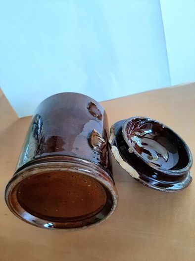 Old glazed jar