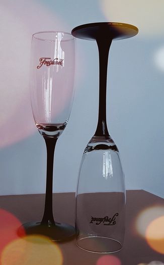 Vintage Pair of 1990's "Freixenet" Champagne Flutes