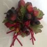 20x Beautiful Decorative Floral Silk Candle Rings with Plastic Base & Fruits Image 5