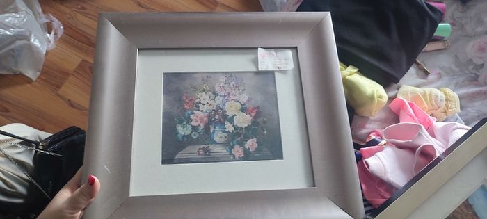 Framed floral print
