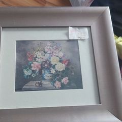 Framed floral print