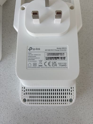 TP-Link AC1200 WiFi range extender (pair)