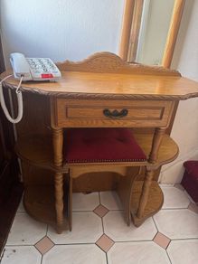 hallway console table with seat