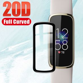 20D Curved Edge Full Cover Soft Protective Film For Fitbit Luxe smart band watch Screen Protection Accessories Not Glass