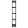 Storage Shelf Racks 2 pcs Black 125 kg 60x30x180 cm Plastic Image 4