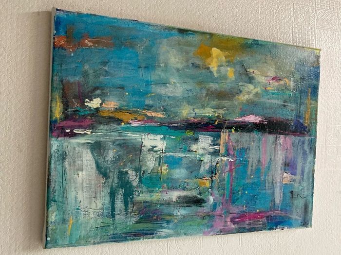 Original Painting Irish Abstract seascape Original Art contemporary Irish art