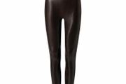 Spanx faux leather snake print leggins size xl