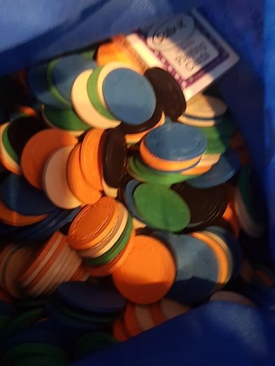 Roulette Table. Wheel and Chips