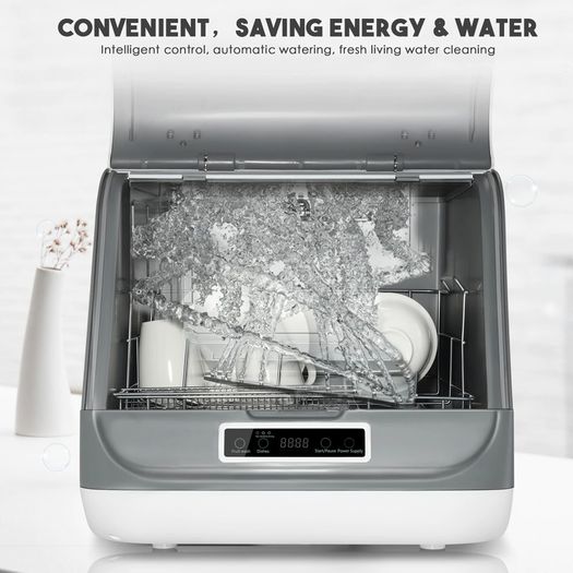 BRAND NEW EU Stock Free installation Dishwasher 360 all-round cleaning 6 sets of large-capacity High-temperature cleaning disinfection