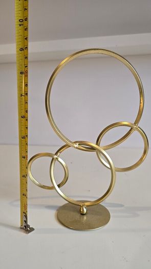 Gold retro ornaments with circles