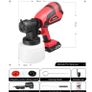 BRAND NEW 350W 20V Electric Paint Spray Gun With Three Nozzles 1000ml Large Capacity Paint Sprayer For Home Painting Sprayer Gun Airbrush Image 4