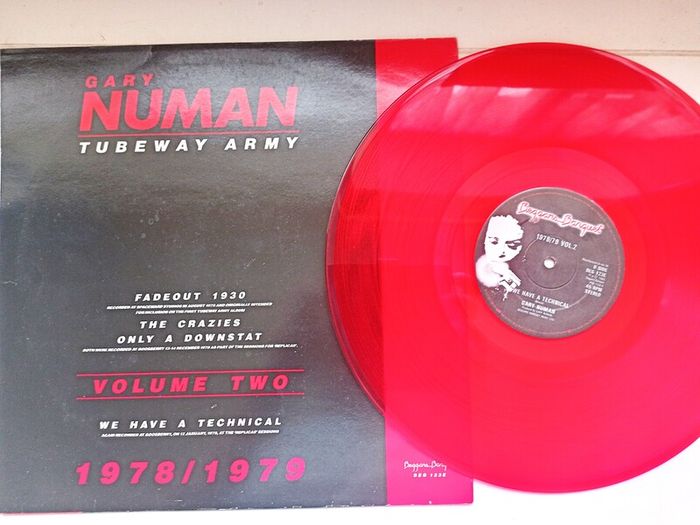 Tubeway Army Color Vinyl 12 inc  Ep 1985