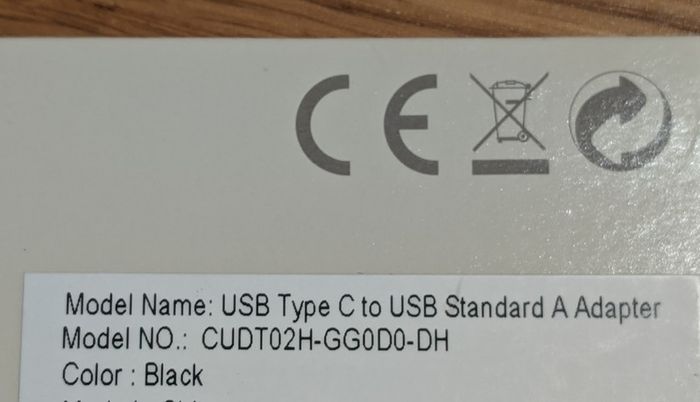 Google USB Type-C to USB Standard-A Adapter