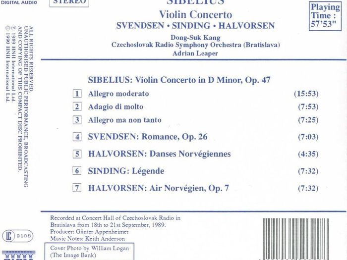 Sibelius. Violin Concerto. CD. Free Postage!