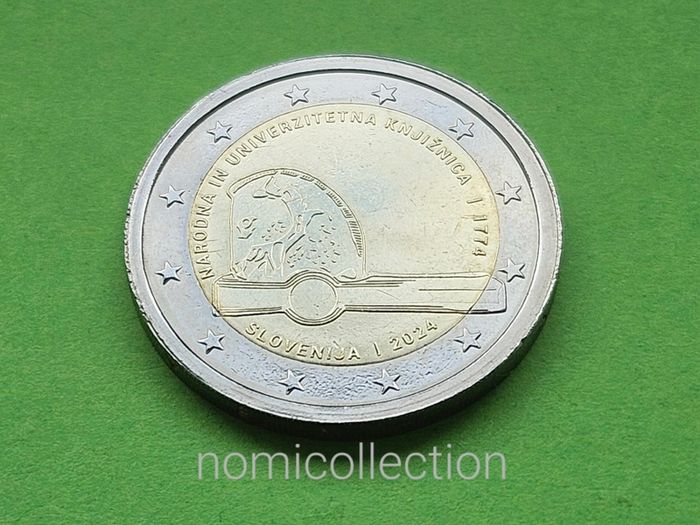Slovenia 2024 year Uncirculated 2 Euro coin.