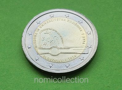 Slovenia 2024 year Uncirculated 2 Euro coin.