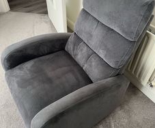 Grey Fabric Recliner  Chair