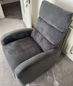 Grey Fabric Recliner  Chair