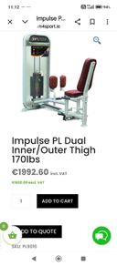 Inner and outer thigh machine