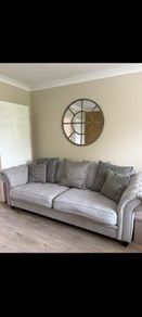 4 seater and 2 seater grey sofa.