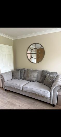 4 seater and 2 seater grey sofa.