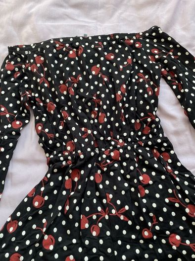 Black Bardot play suit