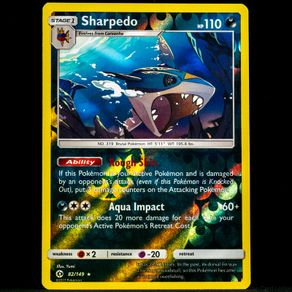 Sharpedo 82/149 Reverse Holo Rare Trainer Sun and Moon Base Set Pokemon Cards